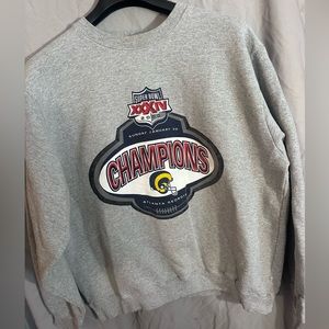 St. Louis Rams 2000 Super Bowl Champions sweatshirt